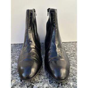 Rodolfo Valentino Collection Black Boots Hand Made Spain Sz 10.5
